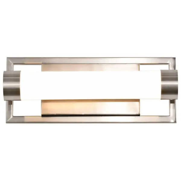 Canal Small LED Vanity Light in Brushed Nickel - Image 4