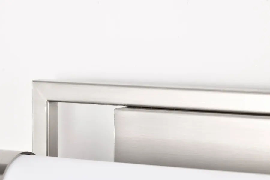 Canal Small LED Vanity Light in Brushed Nickel - Image 7