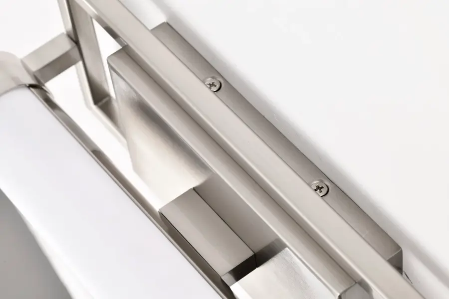 Canal Small LED Vanity Light in Brushed Nickel - Image 10