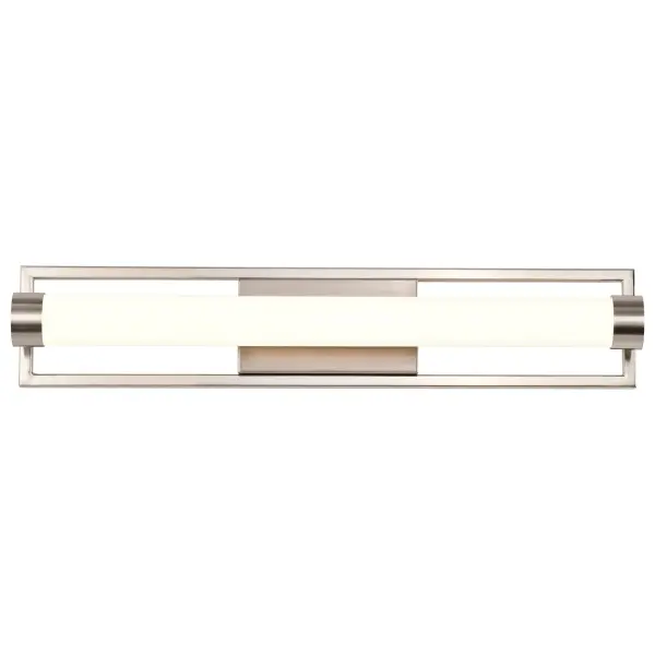 Canal Medium LED Vanity Light in Brushed Nickel - Image 4