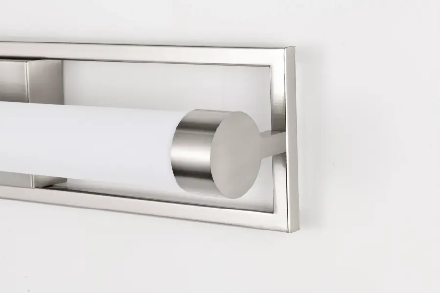 Canal Medium LED Vanity Light in Brushed Nickel - Image 5