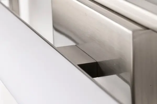 Canal Medium LED Vanity Light in Brushed Nickel - Image 8