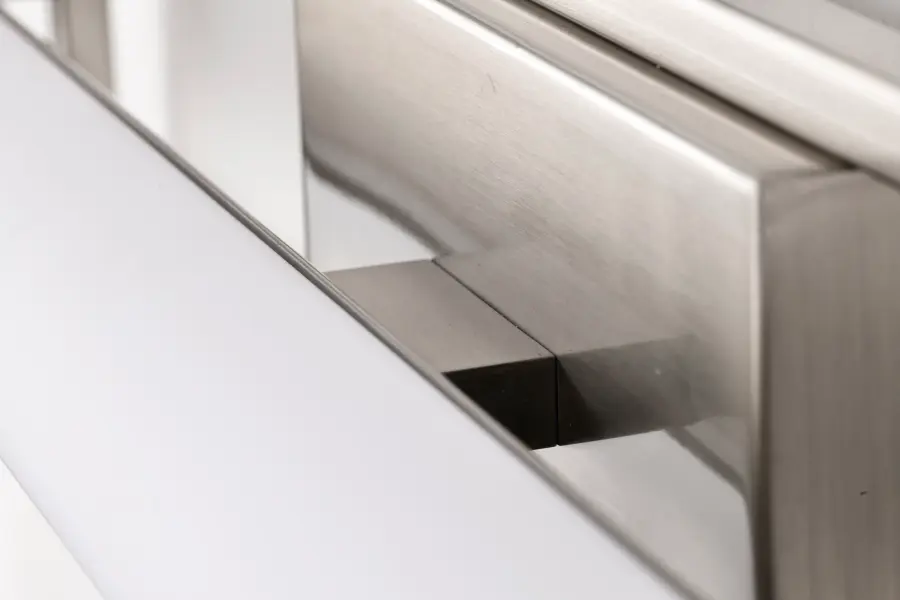 Canal Medium LED Vanity Light in Brushed Nickel - Image 8