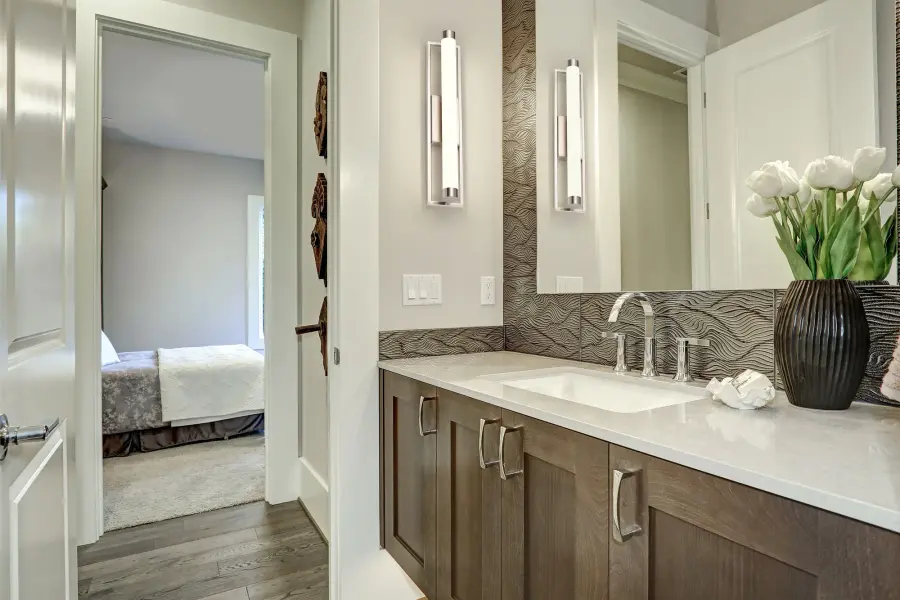Canal Medium LED Vanity Light in Brushed Nickel - Image 10
