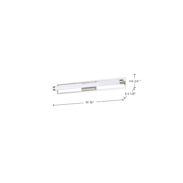 Canal Large Vanity Light - Brushed Nickel - Image 9