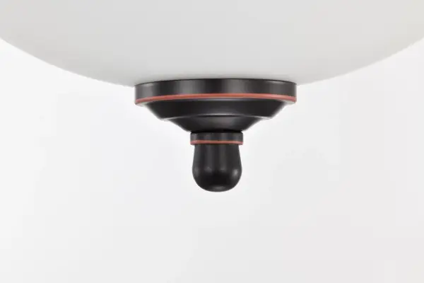 Center Lock 11" LED Flush Mount in Mahogany Bronze - Image 11