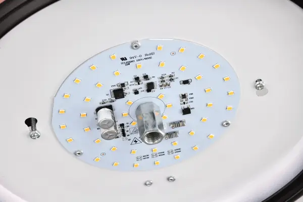 Center Lock 13" LED Flush Mount in Mahogany Bronze - Image 11