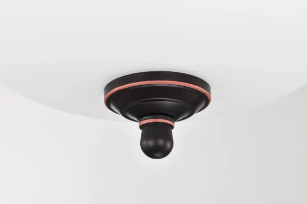 Center Lock 13" LED Flush Mount in Mahogany Bronze - Image 7