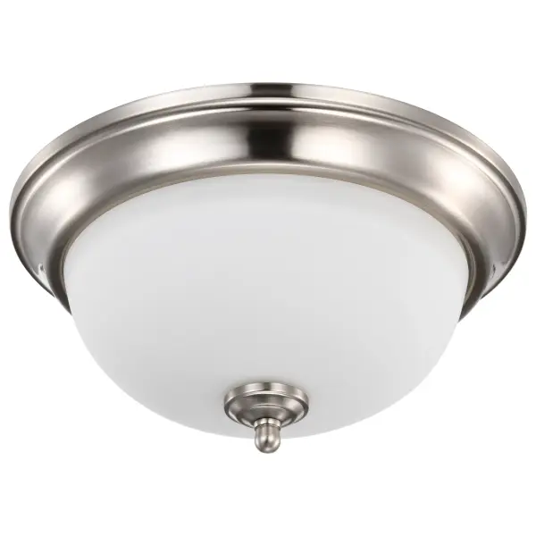 Center Lock 13" LED Flush Mount in Brushed Nickel - Image 3