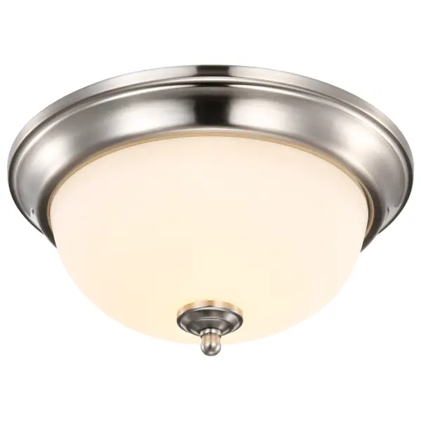 Center Lock 13" LED Flush Mount in Brushed Nickel - Image 4