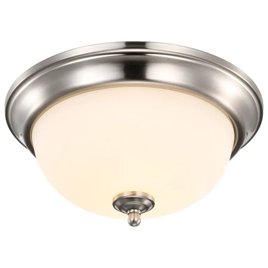 Center Lock 13" LED Flush Mount in Brushed Nickel - Image 4