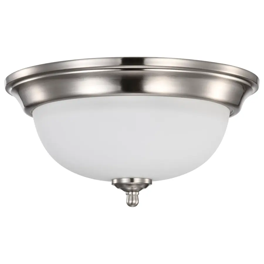 Center Lock 13" LED Flush Mount in Brushed Nickel - Image 5