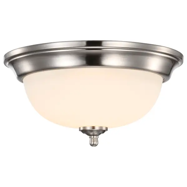 Center Lock 13" LED Flush Mount in Brushed Nickel - Image 6