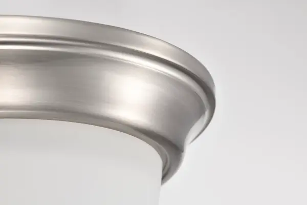 Center Lock 13" LED Flush Mount in Brushed Nickel - Image 8