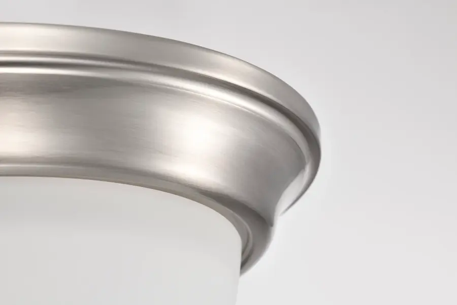 Center Lock 13" LED Flush Mount in Brushed Nickel - Image 8