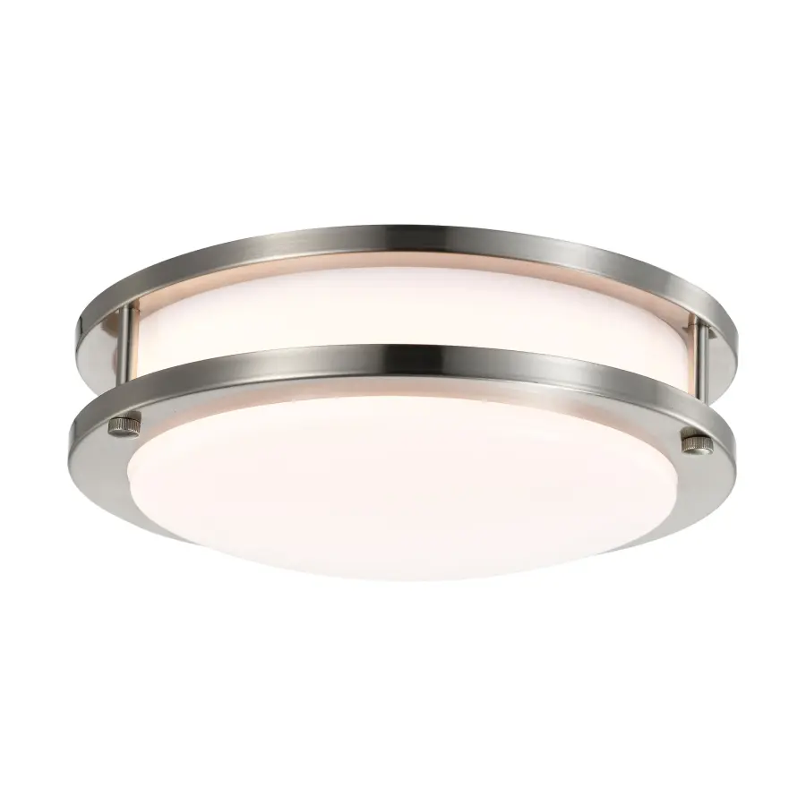10" LED Flush Mount Fixture in Brushed Nickel - Image 4