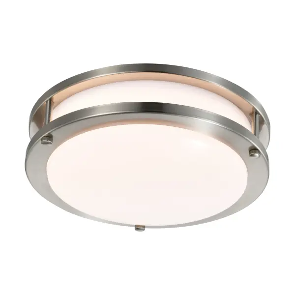 10" LED Flush Mount Fixture in Brushed Nickel - Image 5