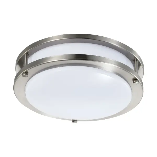 10" LED Flush Mount Fixture in Brushed Nickel - Image 6