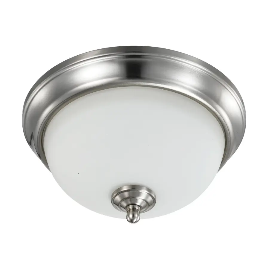 11" LED Flush Mount Fixture in Brushed Nickel - Image 1