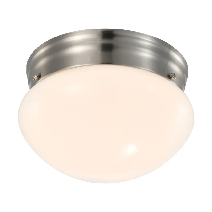 7" LED Flush Mount Fixture in Brushed Nickel - Image 4
