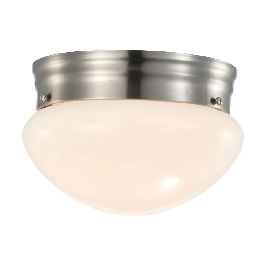 7" LED Flush Mount Fixture in Brushed Nickel - Image 5