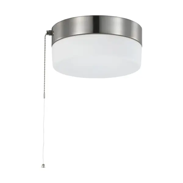 8" LED Flush Mount with Pull Chain - Brushed Nickel - Image 5
