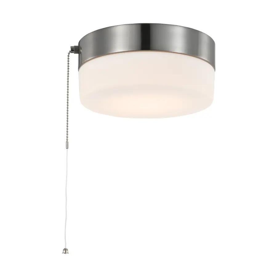 8" LED Flush Mount with Pull Chain - Brushed Nickel - Image 6