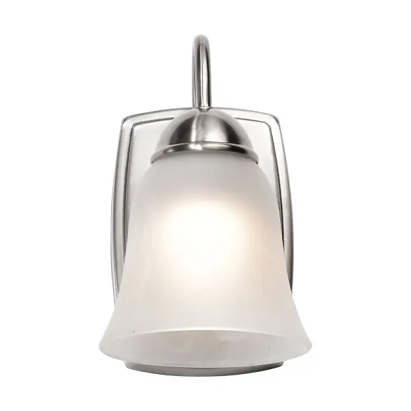 LED Vanity Fixture with Alabaster Glass - Brushed Nickel - Image 6