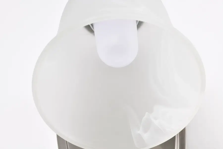 LED Vanity Light with Alabaster Glass - Brushed Nickel - Image 12