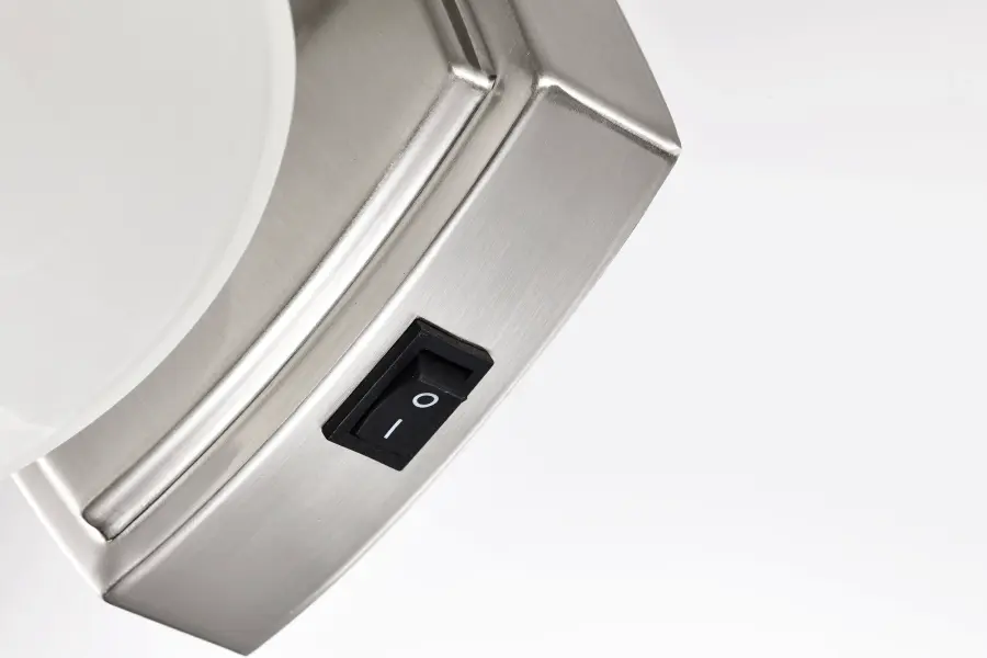 LED Vanity Light with Alabaster Glass - Brushed Nickel - Image 7