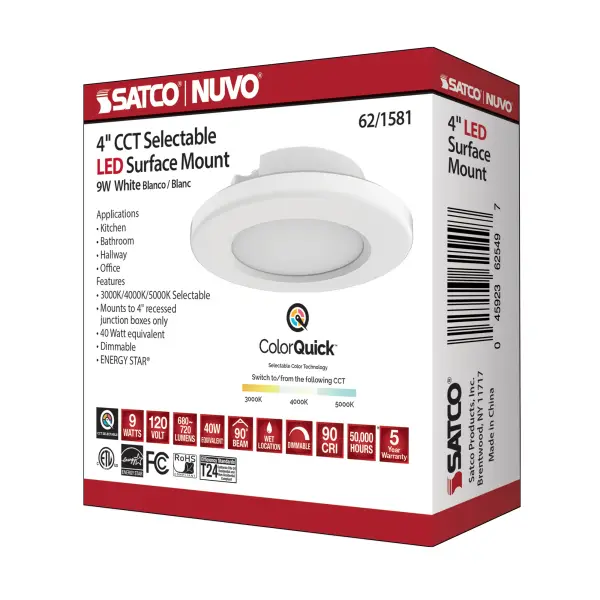 4" LED Surface Mount Fixture - CCT Selectable - Image 12