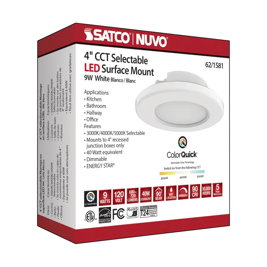 4" LED Surface Mount Fixture - CCT Selectable - Image 13