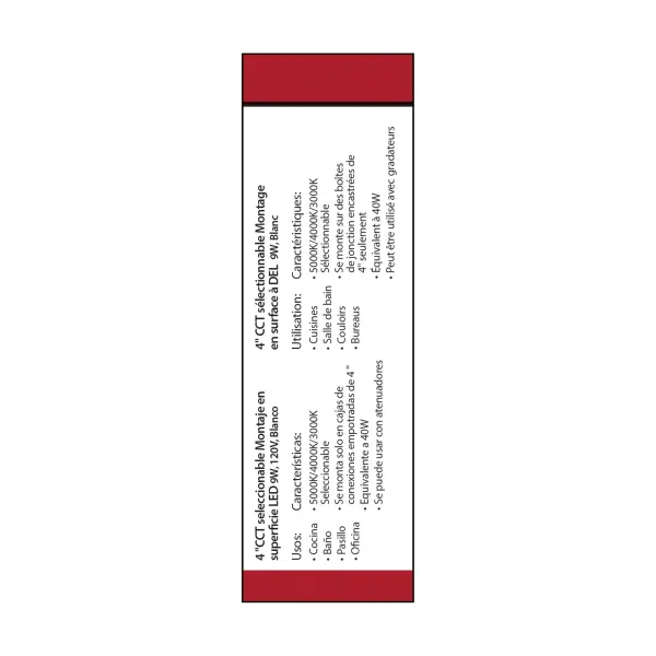 4" LED Surface Mount Fixture - CCT Selectable - Image 10