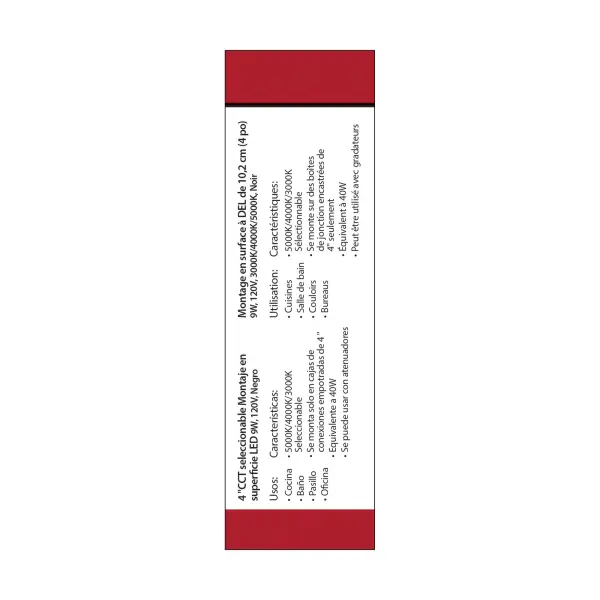 4" LED Surface Mount Fixture - CCT Selectable - Image 10