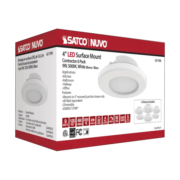 4" LED Surface Mount Fixture - 5000K White - Image 12