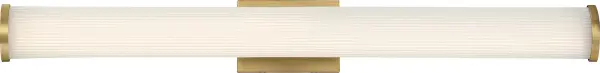 Lena LED Vanity Light - 36 Inch Brushed Brass - Image 2