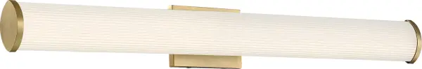 Lena LED Vanity Light - 36 Inch Brushed Brass - Image 3