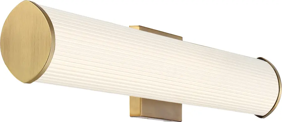 Lena LED Vanity Light - 36 Inch Brushed Brass - Image 4