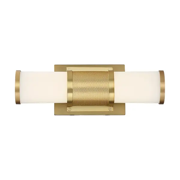 Caper LED Vanity Light - Brushed Brass - Image 1