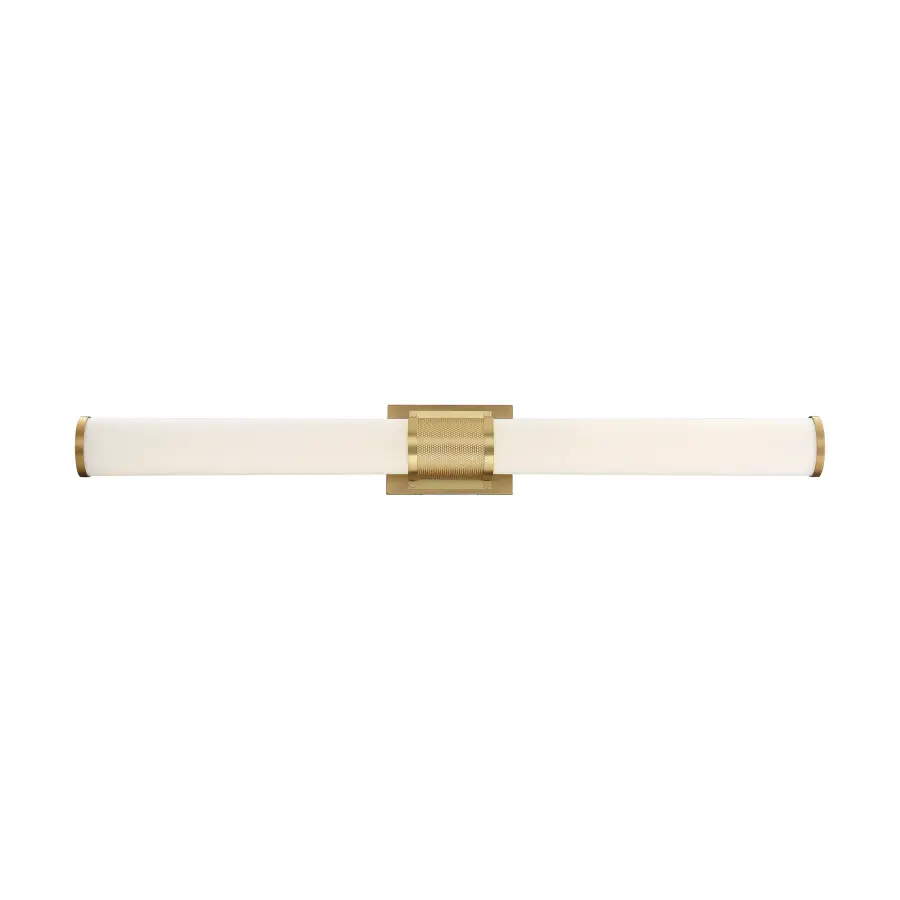 Caper 36" LED Vanity Light in Brushed Brass - Image 1