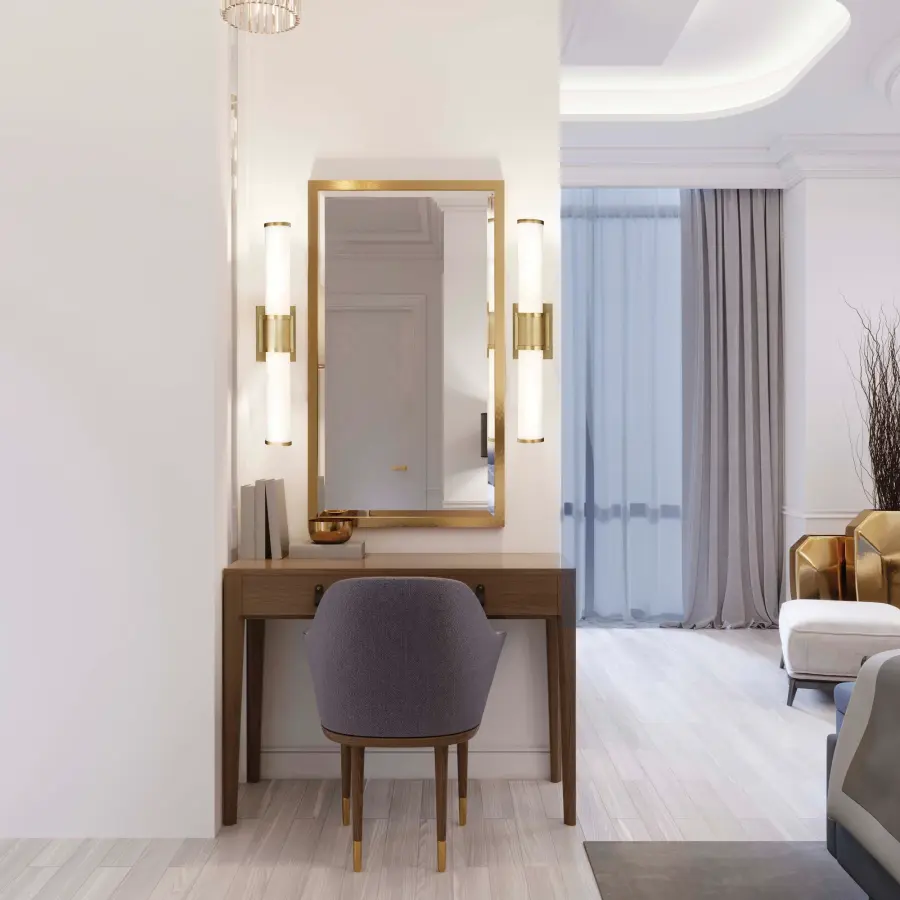 Caper 36" LED Vanity Light in Brushed Brass - Image 5
