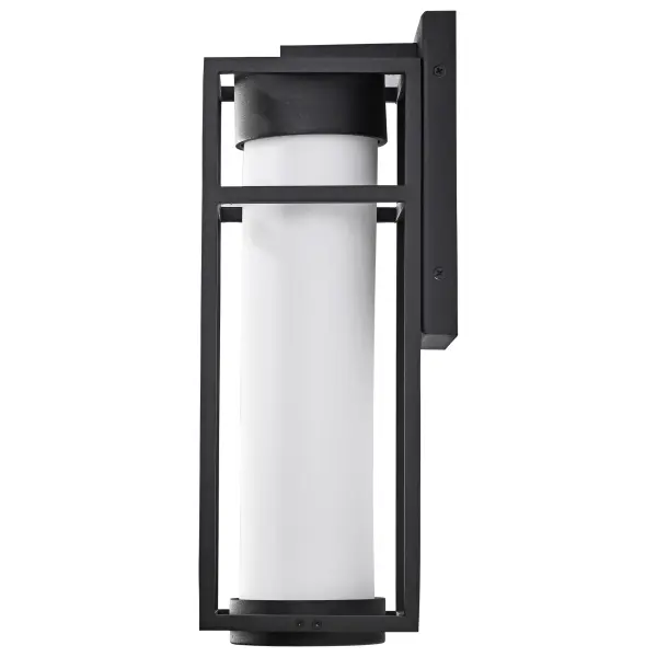 Ledges Medium LED Outdoor Wall Lantern in Matte Black - Image 6