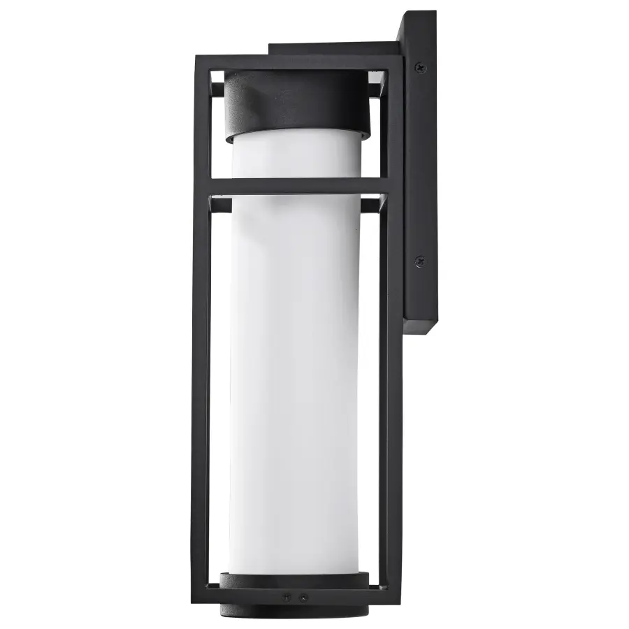 Ledges Medium LED Outdoor Wall Lantern in Matte Black - Image 6