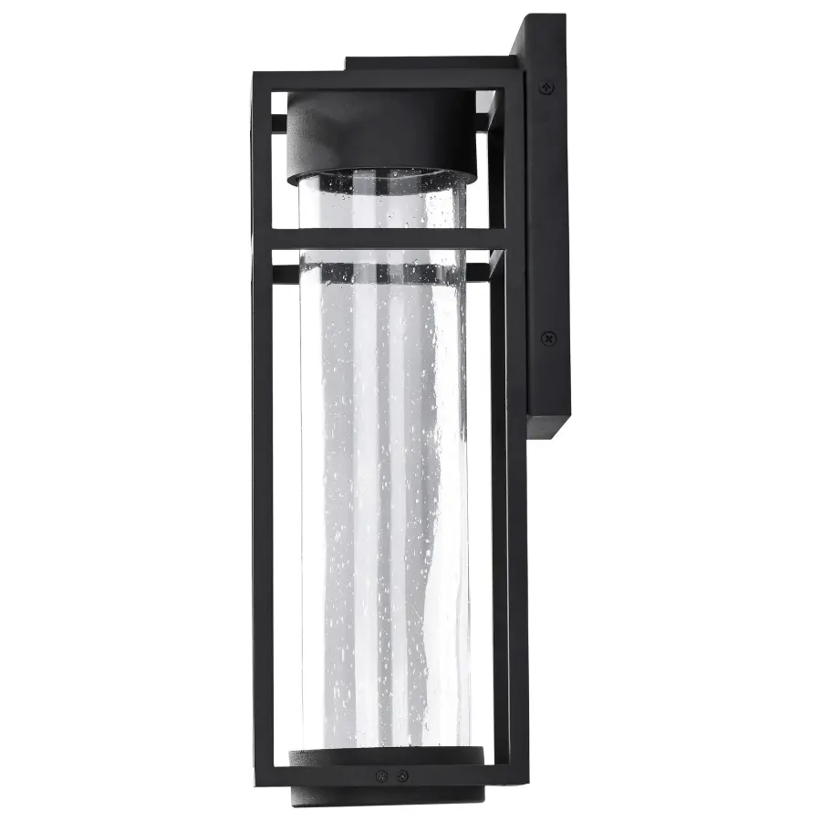 Ledges Medium LED Outdoor Wall Lantern in Matte Black - Image 5