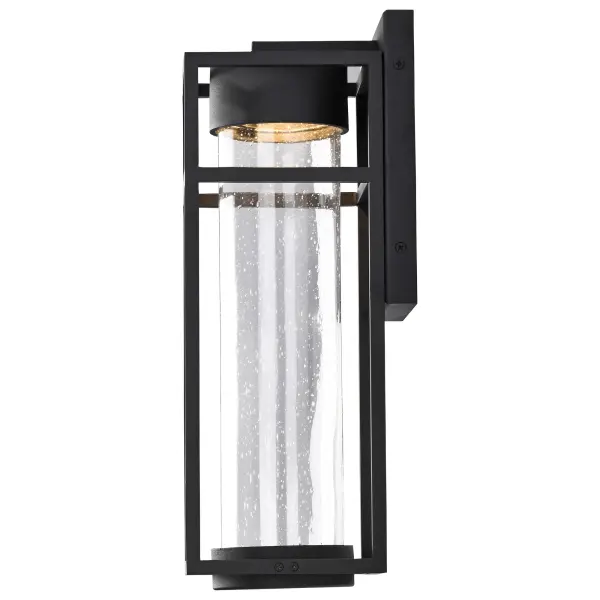 Ledges Medium LED Outdoor Wall Lantern in Matte Black - Image 6