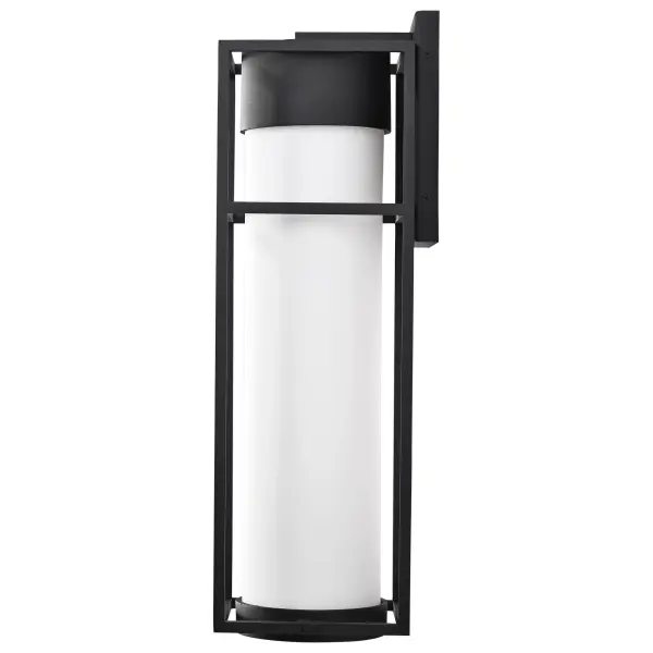 Ledges Large LED Outdoor Wall Lantern in Matte Black - Image 4