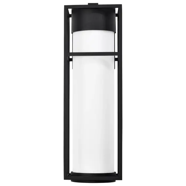 Ledges Large LED Outdoor Wall Lantern in Matte Black - Image 5