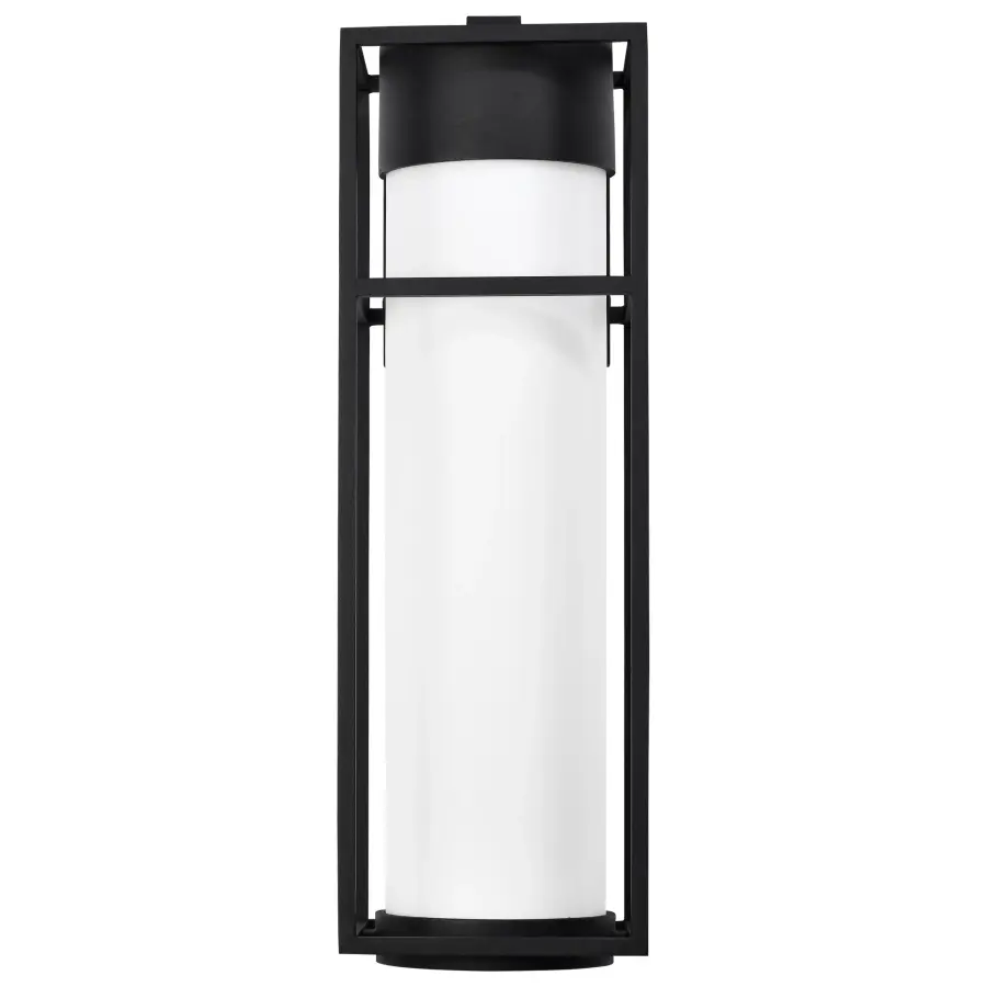Ledges Large LED Outdoor Wall Lantern in Matte Black - Image 5