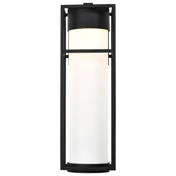 Ledges Large LED Outdoor Wall Lantern in Matte Black - Image 6