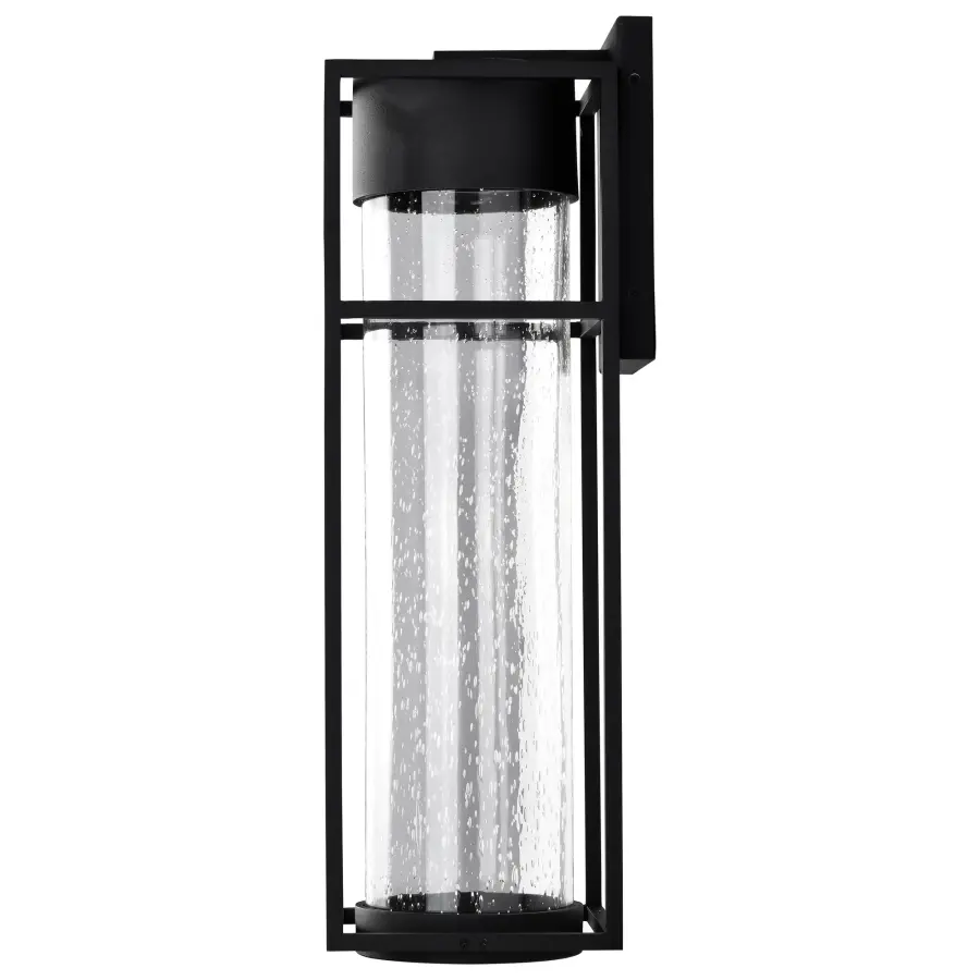 Ledges Large LED Outdoor Wall Lantern in Matte Black - Image 2